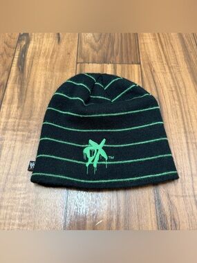 Vintage WWE DX Green Embroidered Logo D-Generation X Beanie Cap Hat